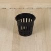 Hydroponic Slotted Mesh Net Cups, Black - Image 3
