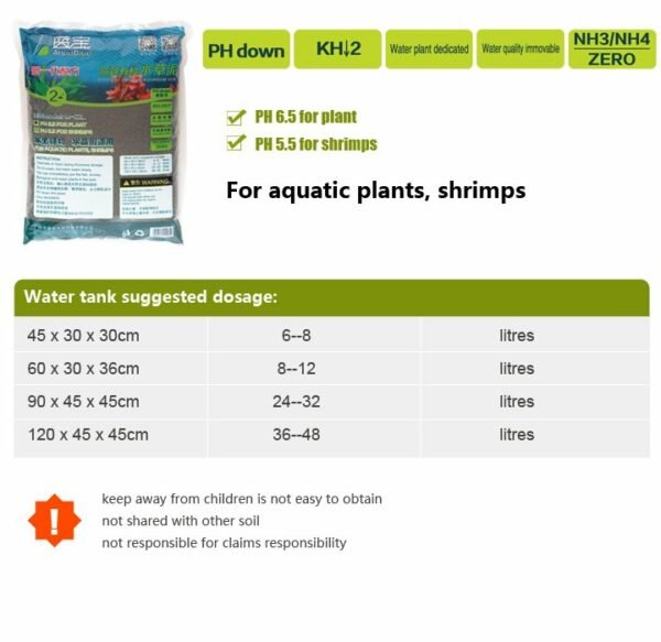 Organic Aquarium Plant Grow Soil 2kg - Image 2